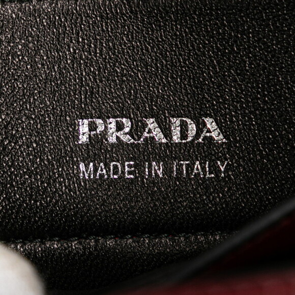 PRADA Red Leather Shoulder Bag - Picture 6 of 9